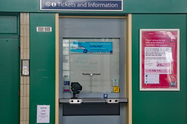 Five mayors across the UK are preparing to take legal action in midst of ticket office closures (PA)
