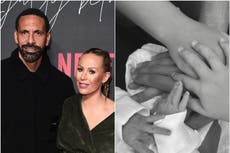 ‘Our strong little girl’: Kate Ferdinand gives birth to second child with husband Rio Ferdinand and reveals sweet name