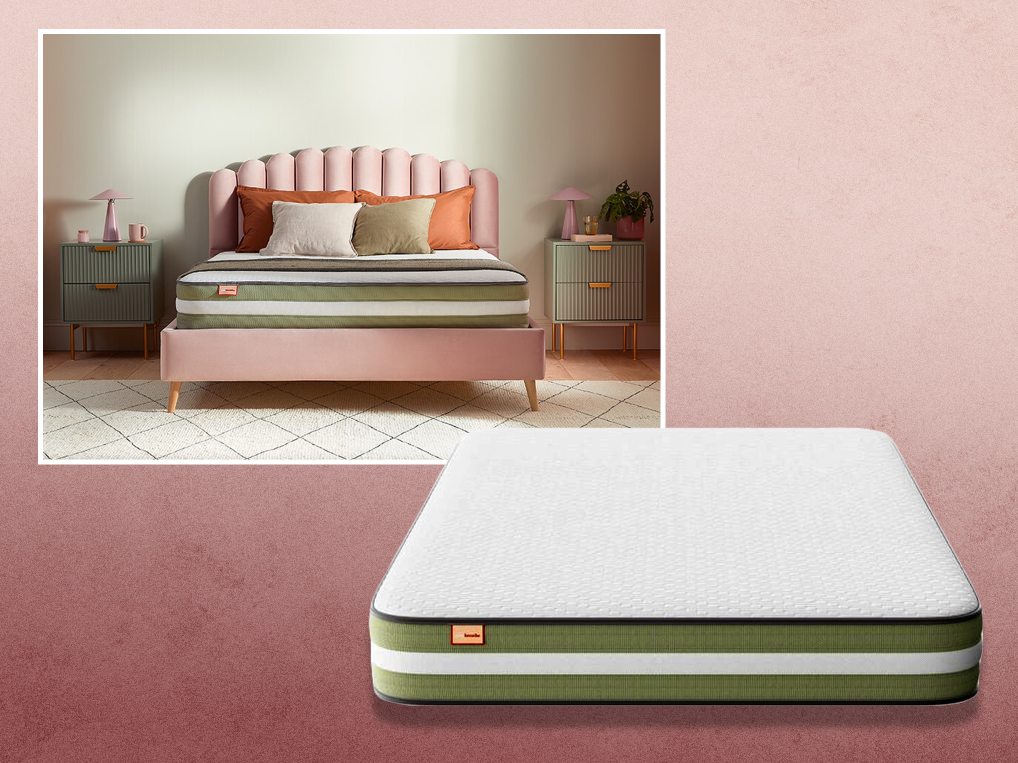 The medium-firm mattress provides support in all the right places