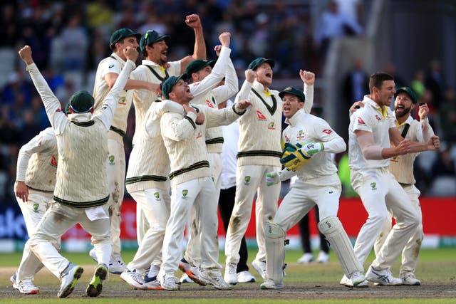 Australia retained the Ashes at Old Trafford in 2019 (Mike Egerton/PA)