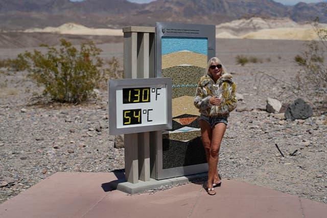 <p>Temperatures in Death Valley in recent days have exceeded 110 degrees </p>