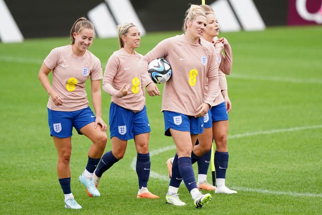 Millie Bright shared a statement on behalf of the squad (Zac Goodwin/PA)