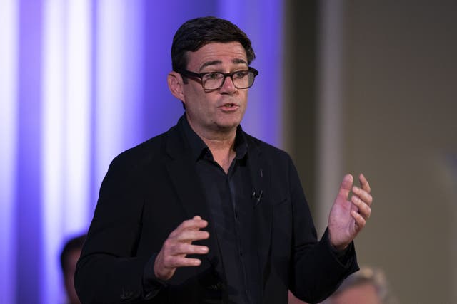 Andy Burnham is one of five Labour metro mayors are preparing to take legal action in a bid to stop the “rushed” planned mass closure of railway station ticket offices (Jane Barlow/PA)