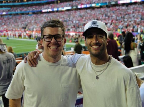 Daniel Ricciardo attended this year’s Super Bowl