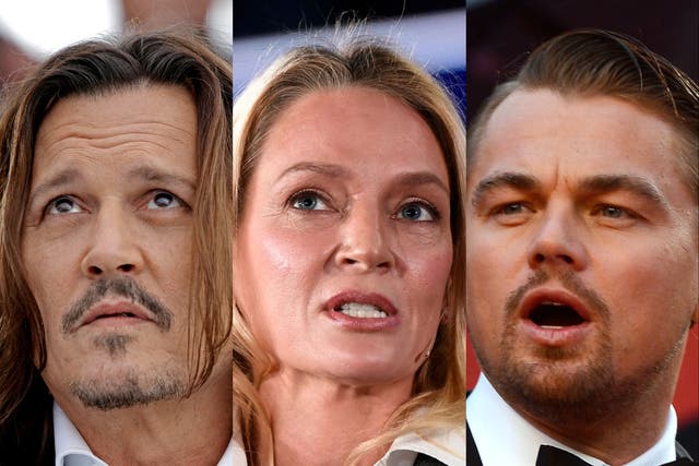 <p>Johnny Depp, Uma Thurman and Leonardo DiCaprio are among the actors whose projects have been buried</p>