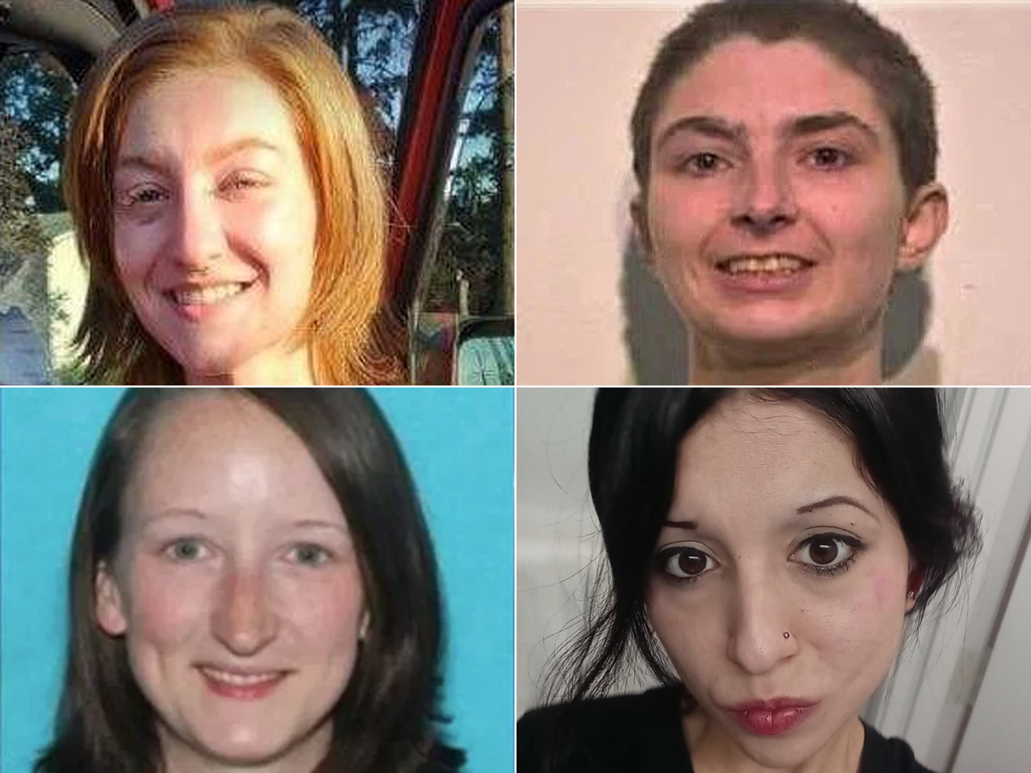 Kristin Smith, 32, Charity Lynn Perry, 24, Bridget Webster, 31 and Ashley Real, 22