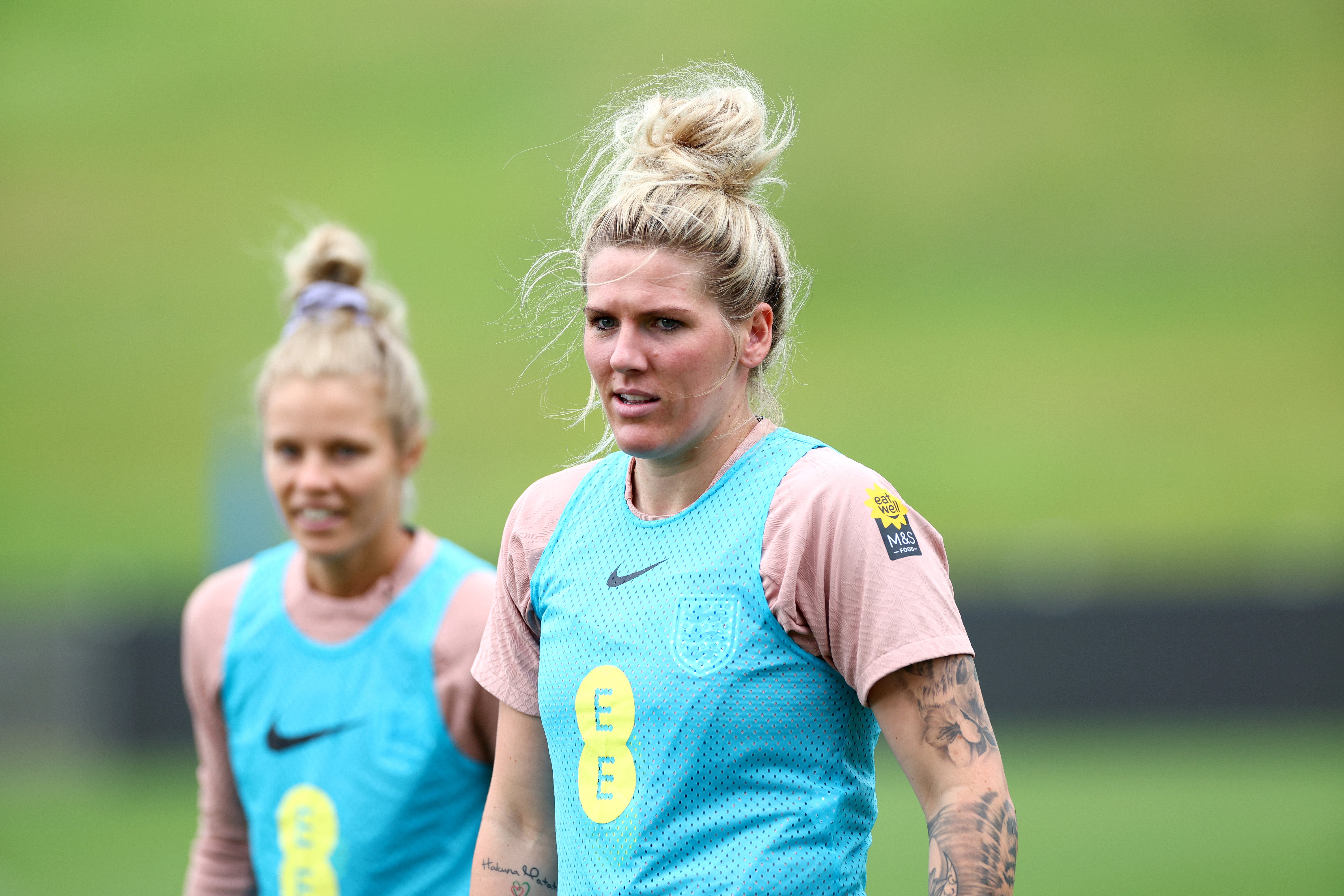 England’s Millie Bright in training in Australia this week