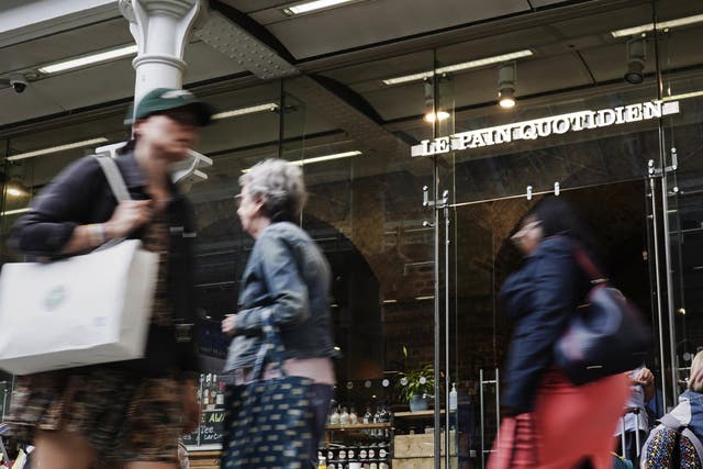 A branch of Le Pain Quotidien in St Pancras station, central London, after the bakery and coffee chain closed all but one of its UK sites with the loss of 250 jobs after falling into administration (Jordan Pettitt/PA)