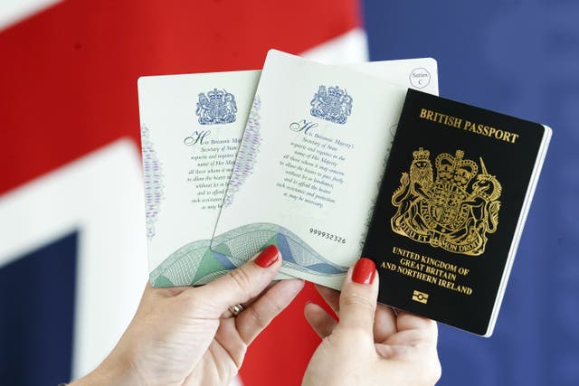 The new passport has been unveiled at the Home Office in central London (Jordan Pettitt/PA)