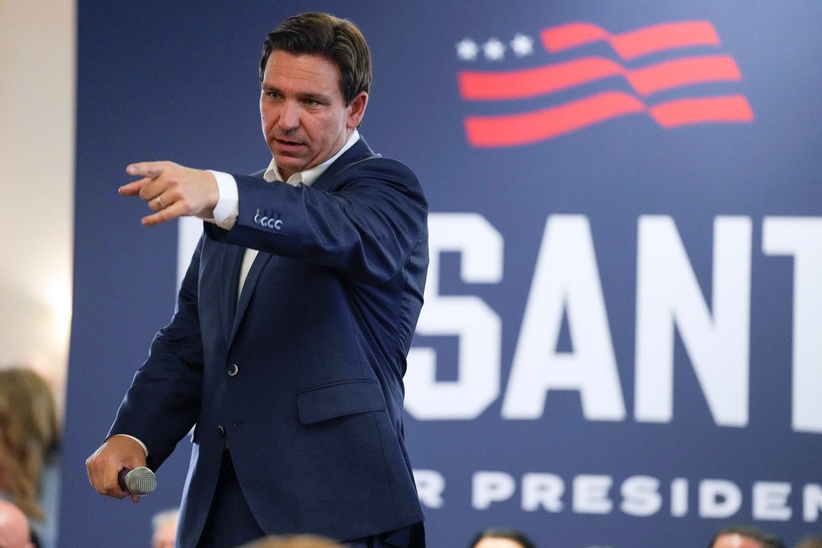 Ron DeSantis news – live: Florida governor surprises with Jan 6 remarks and is mocked over Trump AI voice ad