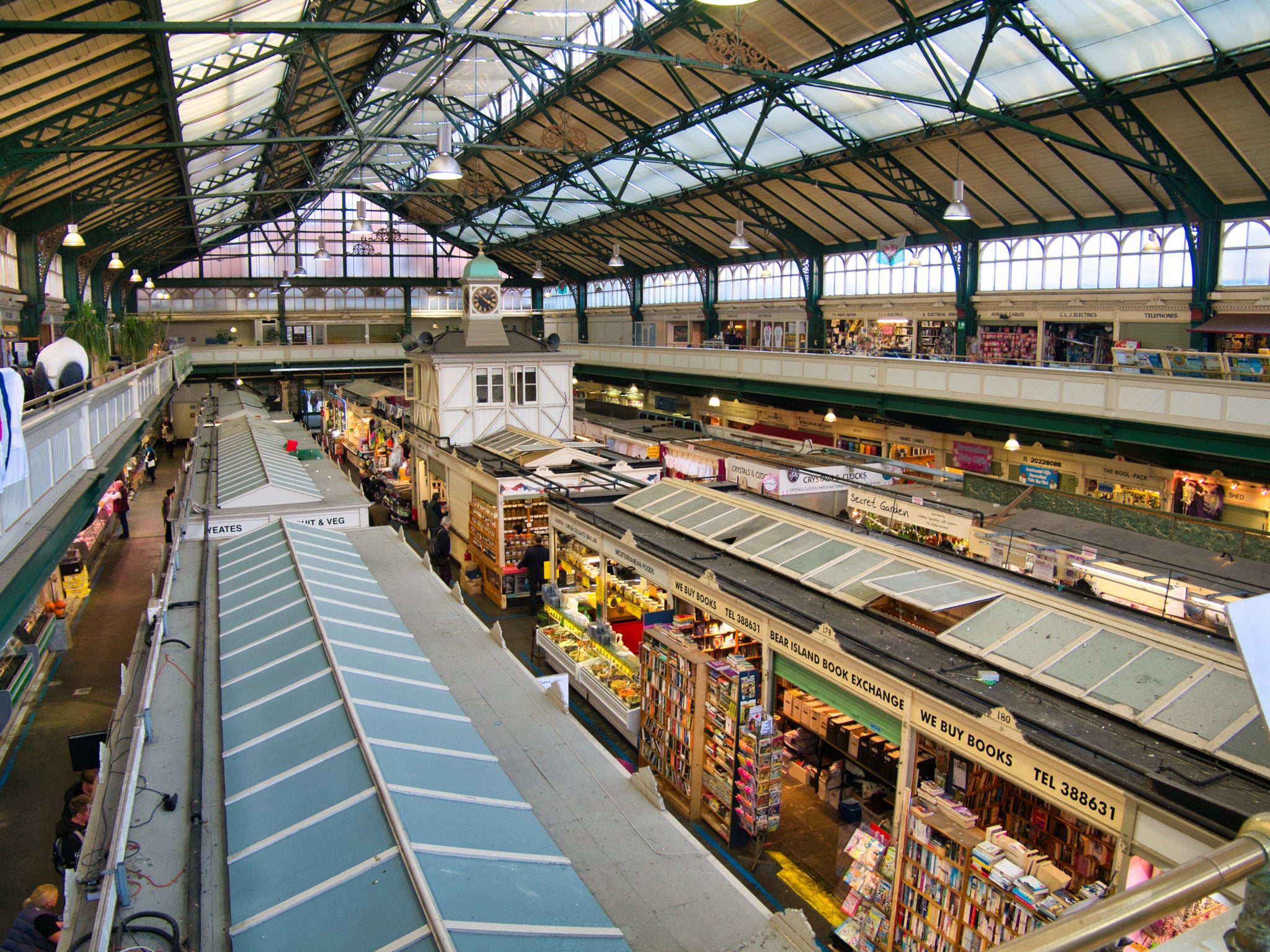 The traditional Victorian design of Cardiff’s indoor market has been preserved – and it’s still a bustling place to shop