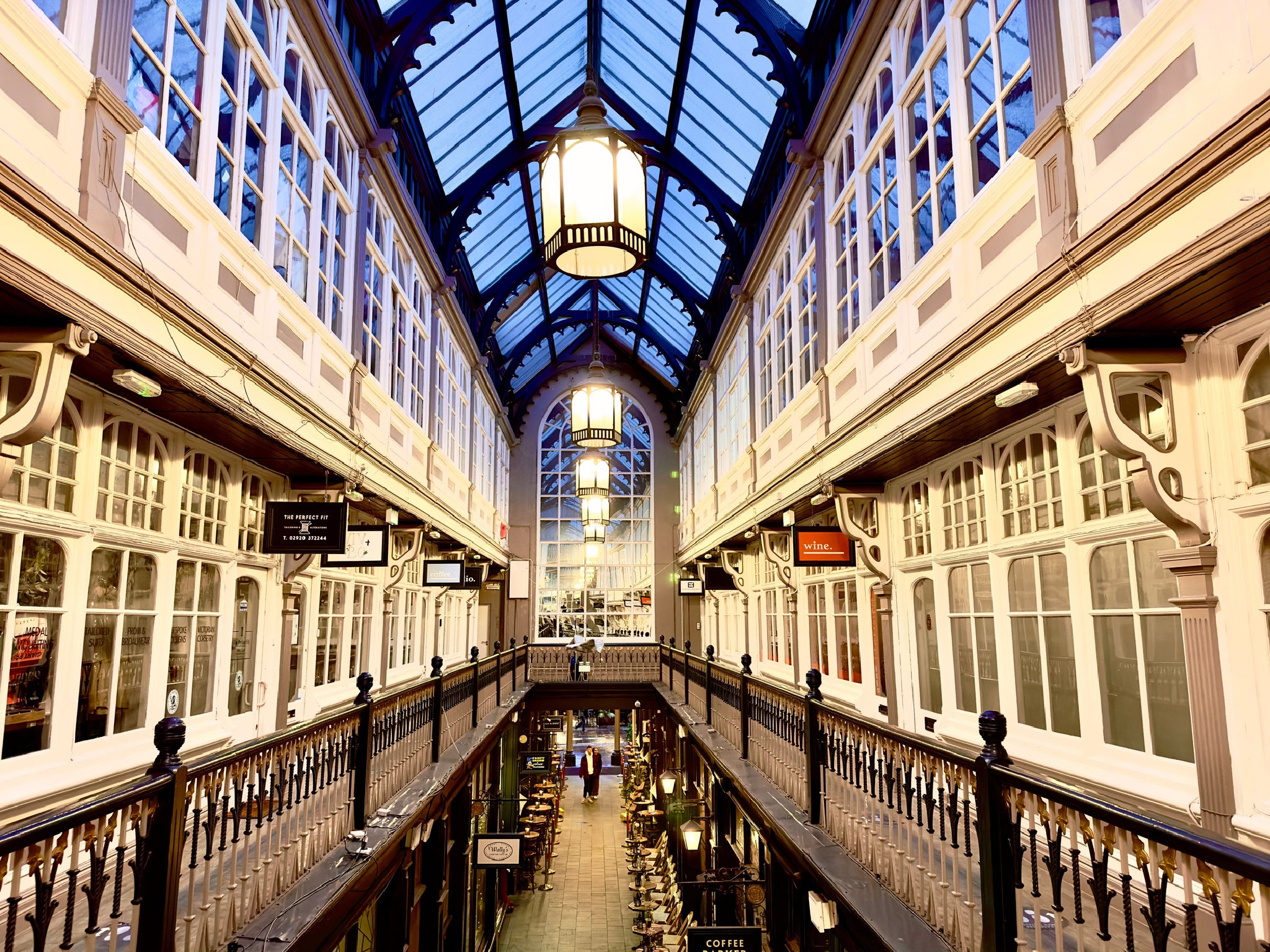 Some of Cardiff’s finest shops are found within the warren of arcades