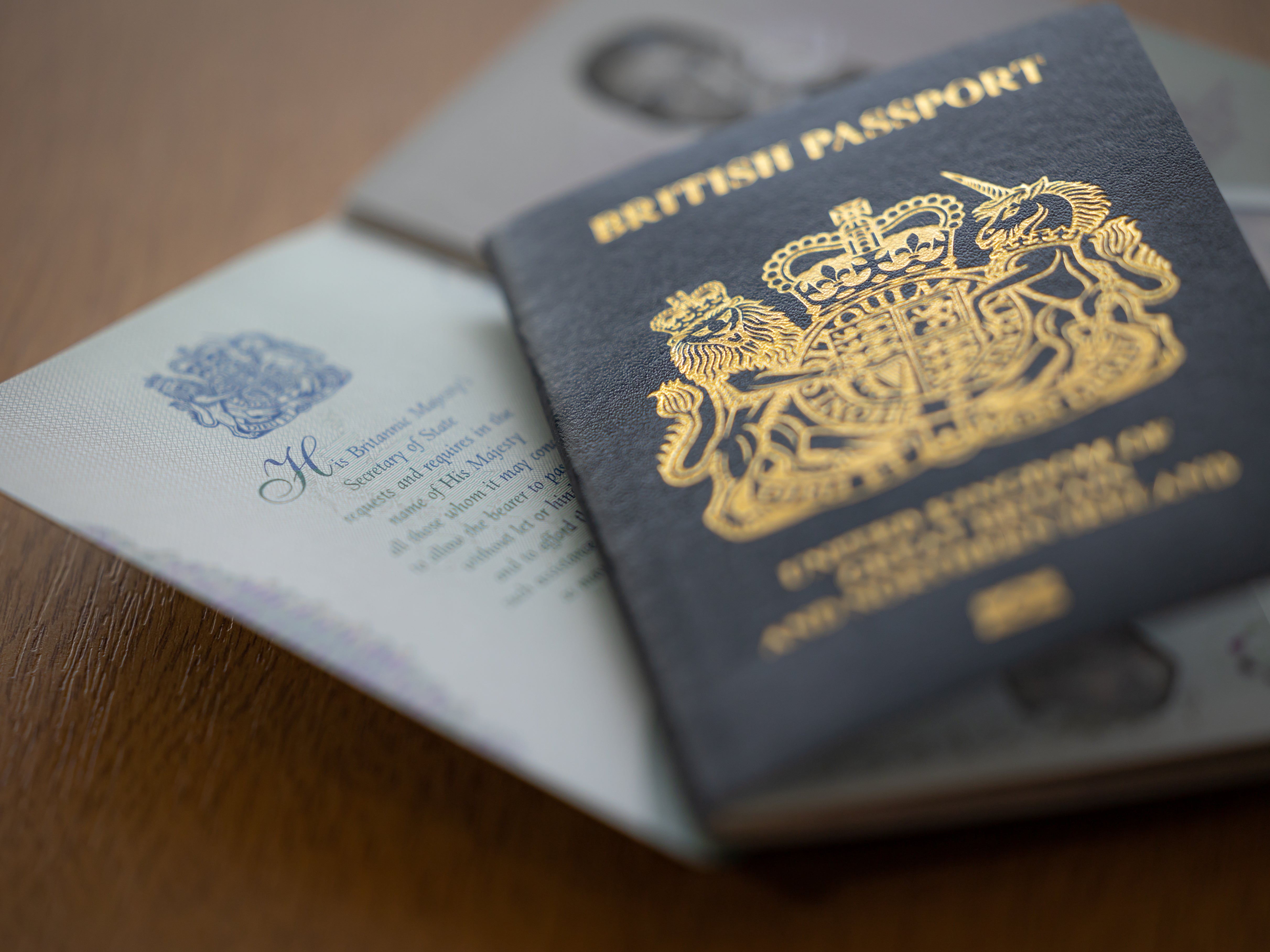 The new UK passport refers to His Majesty