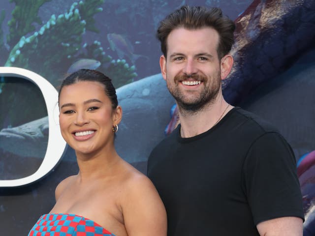 <p>Montana Brown and Mark O'Connor attend the UK Premiere of "The Little Mermaid" at Odeon Luxe Leicester Square on May 15, 2023</p>