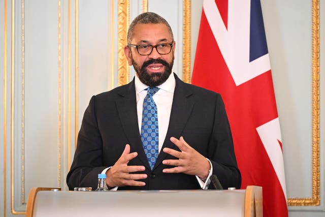 Foreign Secretary James Cleverly (Leon Neal/PA)