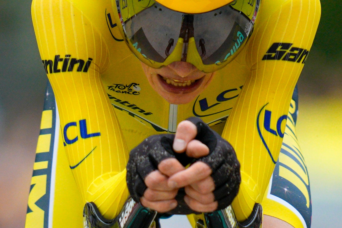 Jonas Vingegaard ‘proud’ as time trial win hands him control of Tour de France