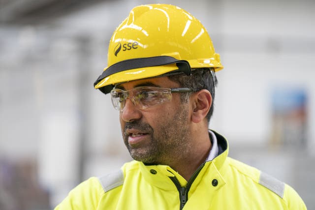 First Minister Humza Yousaf during his tour of Peterhead Power Station, Aberdeenshire. Picture date: Tuesday July 18, 2023.