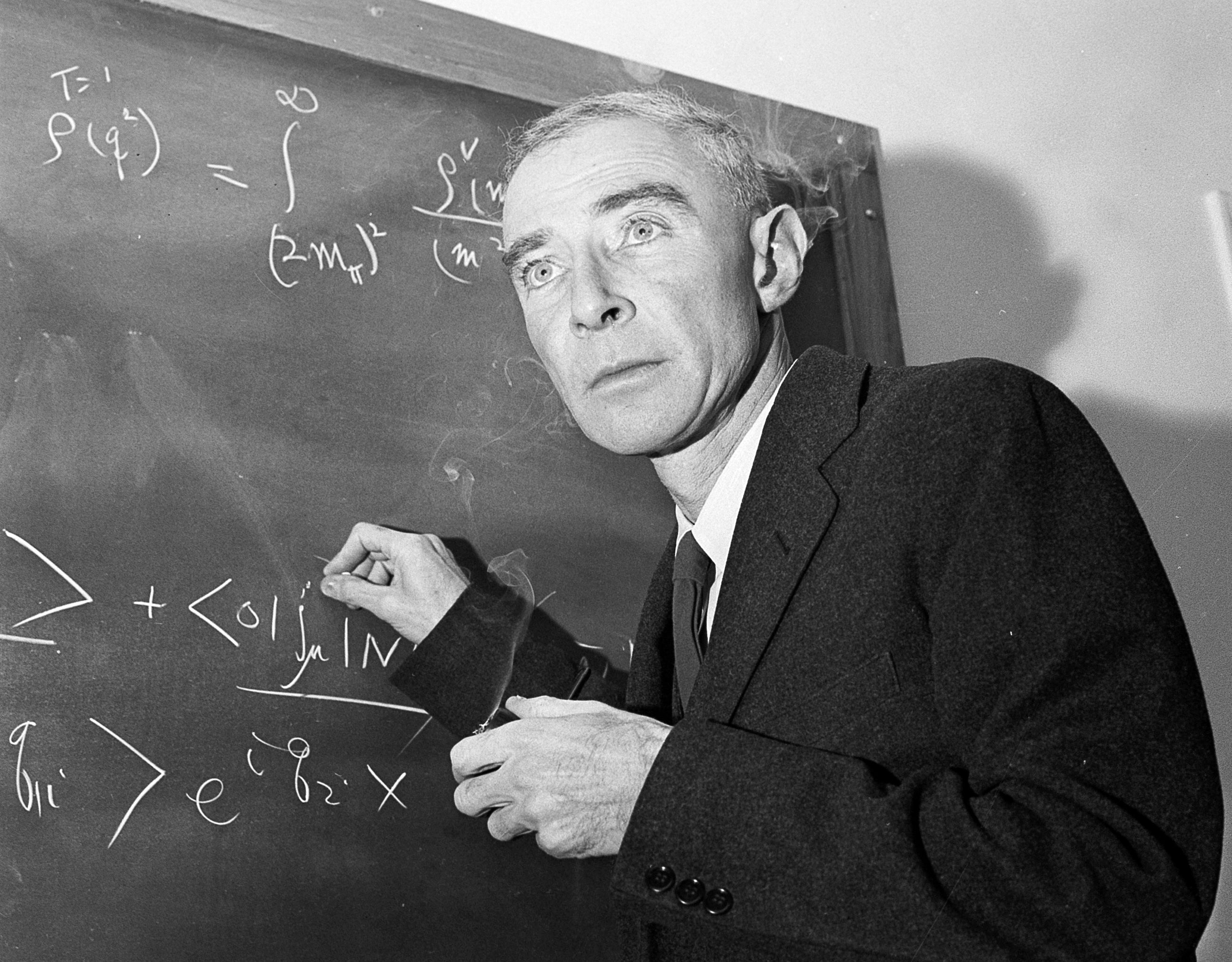 Physicist J Robert Oppenheimer was one of many scientists and administrators responsible for the development of the atomic bomb