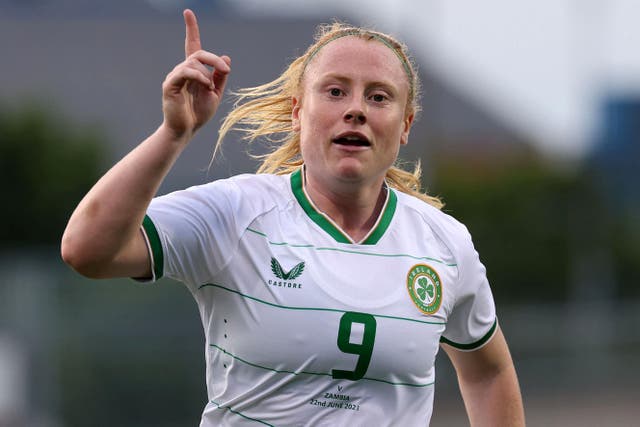 Republic of Ireland forward Amber Barrett wants her side to write new history at the World Cup (Lorraine O’Sullivan/PA)