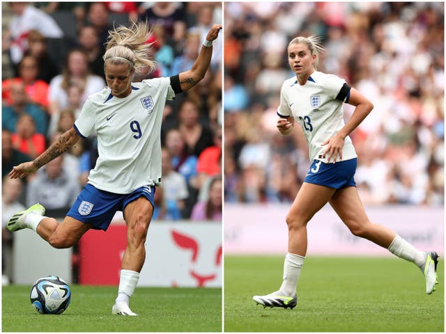 <p>Rachel Daly and Alessia Russo will compete for the No 9 role the World Cup</p>