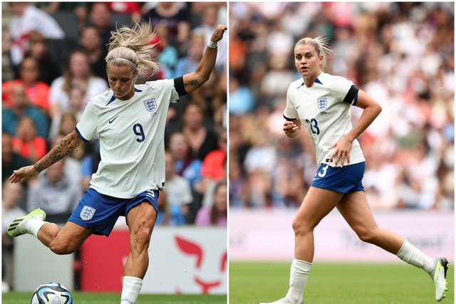 <p>Rachel Daly and Alessia Russo will compete for the No 9 role the World Cup</p>