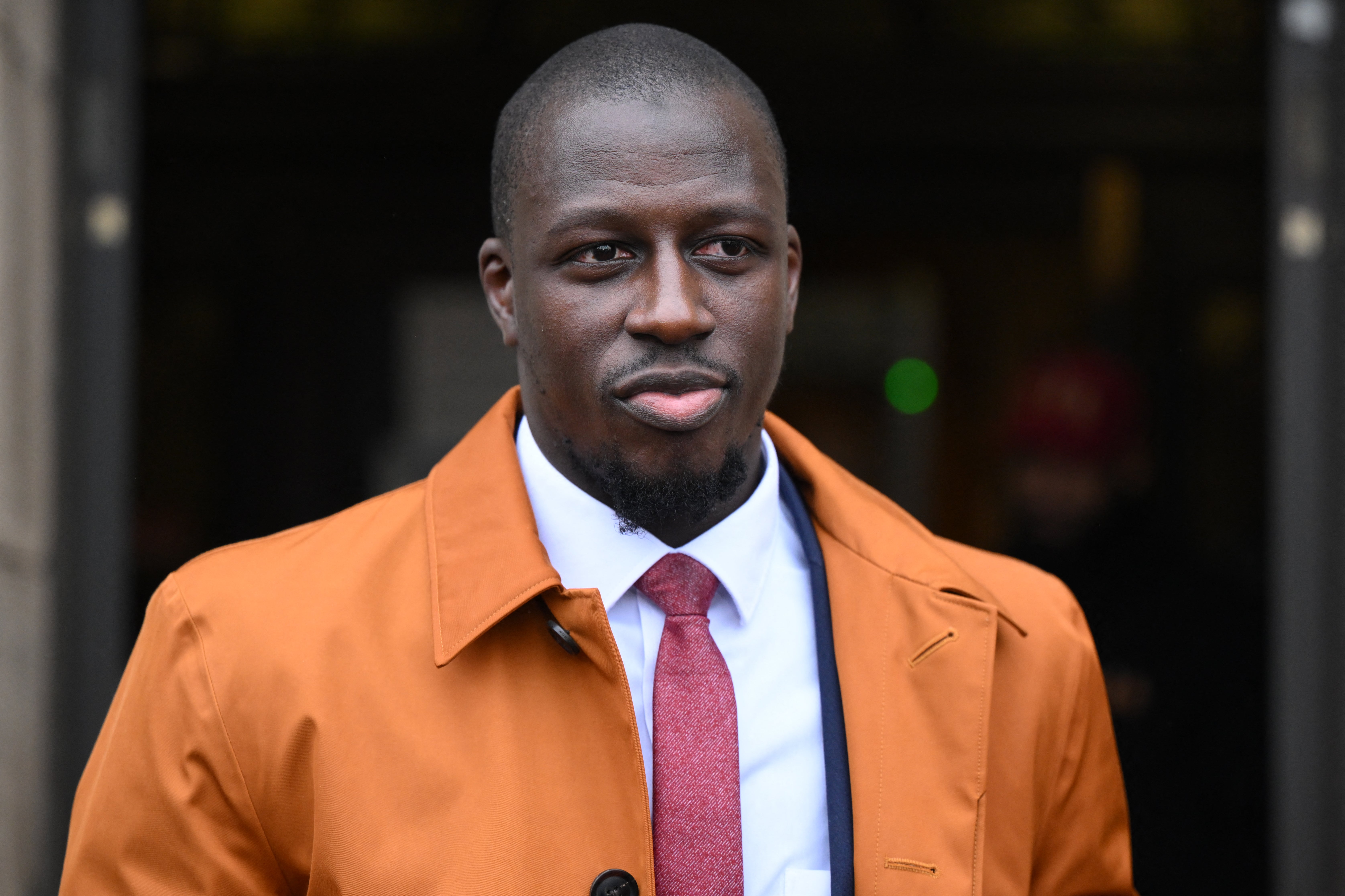 <p>Benjamin Mendy outside Chester Crown Court</p>