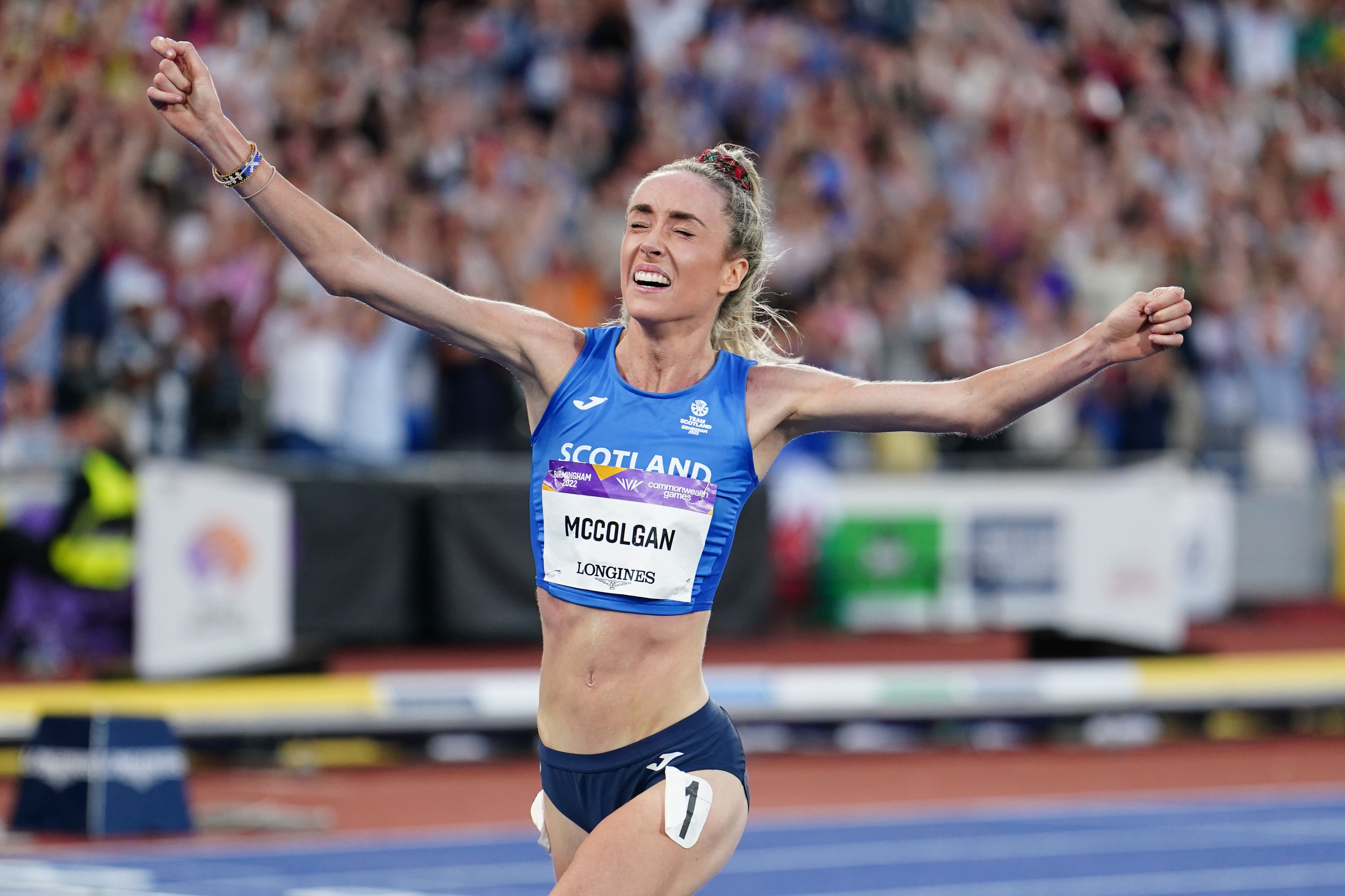 Scotland’s Eilish McColgan won gold in the 10,000m in 2022 (Martin Rickett/PA)