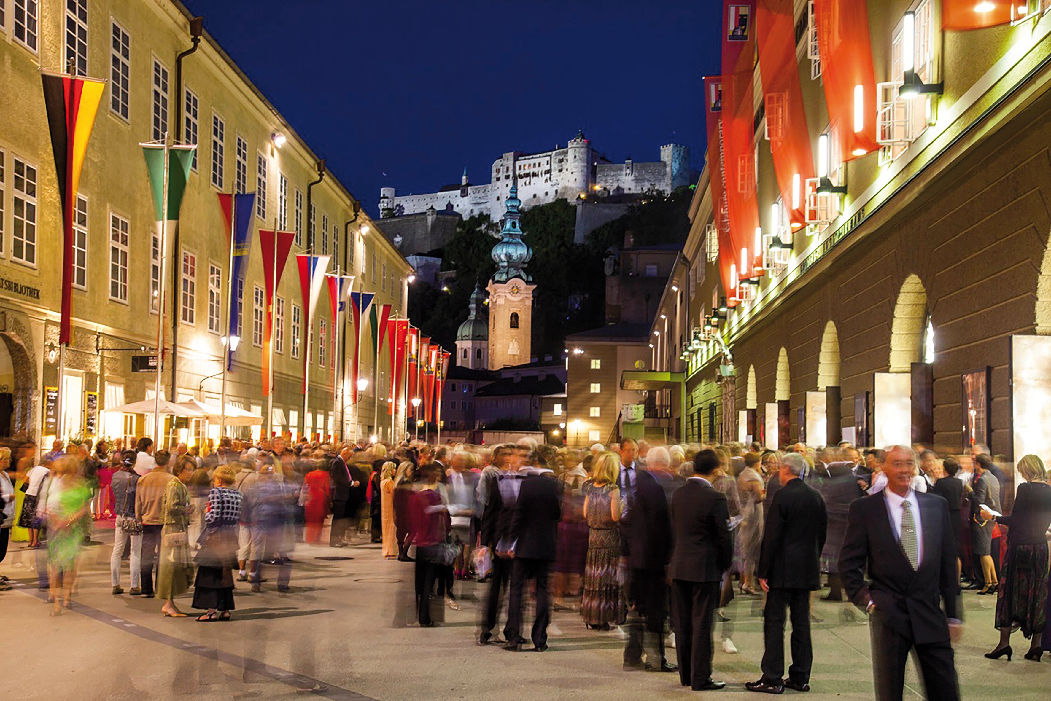 The Hofstallgasse and the Festival Quarter in Salzburg