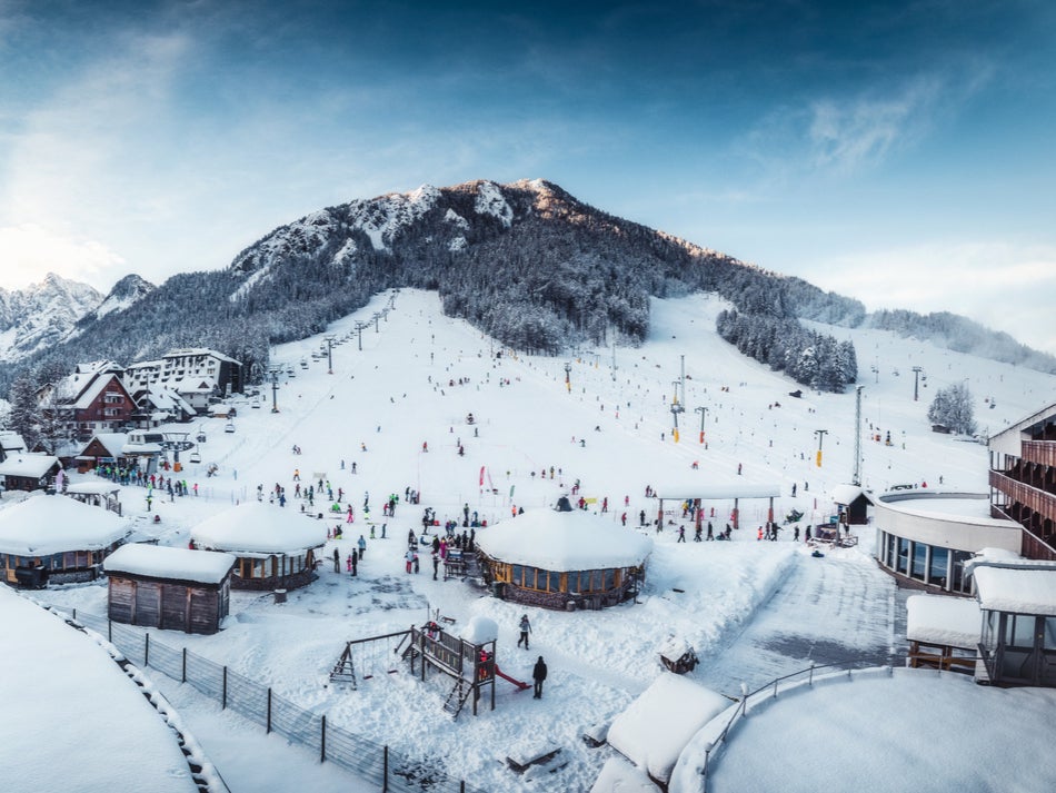 This Alpine ski resort has an altitude of 1,291m