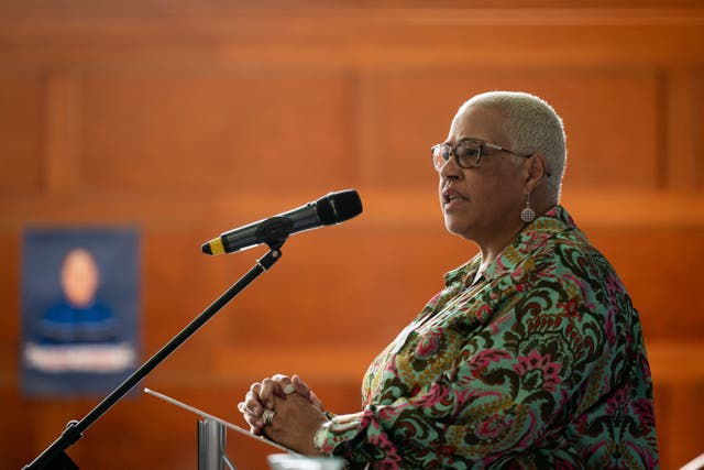 Mina Smallman gave a keynote speech during the launch (Aaron Chown/PA)