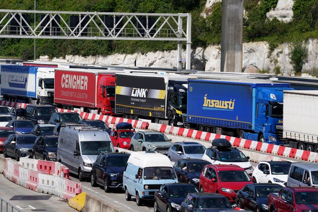 There are concerns it will cause long queues for train and ferry passengers travelling from Dover (Gareth Fuller/PA)