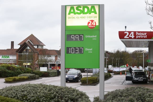 The CMA said it found significant changes to Asda’s pricing approach on fuel (Joe Giddens/PA)