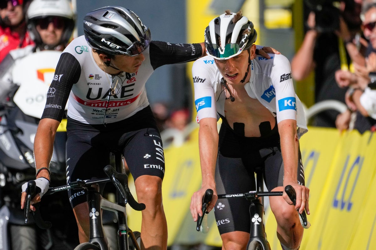 Tadej Pogacar concedes defeat at Tour de France as Felix Gall claims stage 17