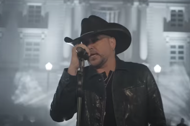 <p>Jason Aldean in the video for ‘Try That in a Small Town'</p>