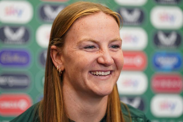 Republic of Ireland’ goalkeeper Courtney Brosnan is proud to be representing her late grandparents’ native country (Brian Lawless/PA)