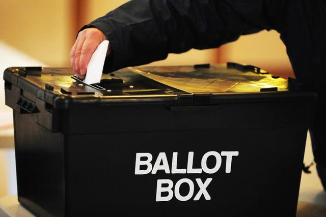 Three by-elections are taking place on Thursday (PA)