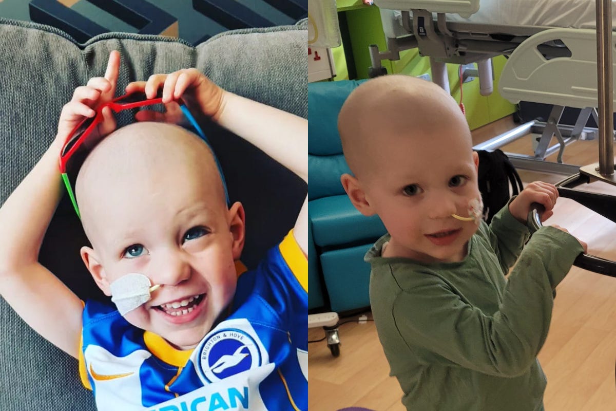 A campaign to help raise £300,000 for a potentially life-saving treatment for Teddy Lichten, four, has reached the halfway point (Kat Lichten/PA)
