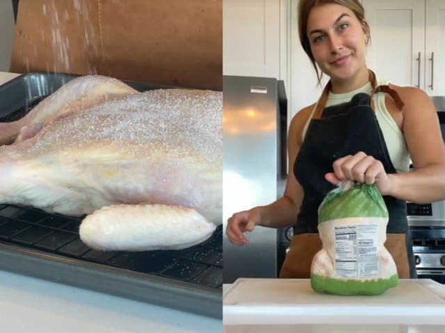 <p>Chef Zoe Barrie shared a recipe for roast chicken that has sparked debate over seasoning</p>
