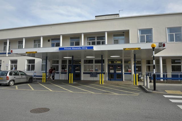 Officers were called at around 4.45pm on Wednesday to Royal Cornwall Hospital in Truro (PA)