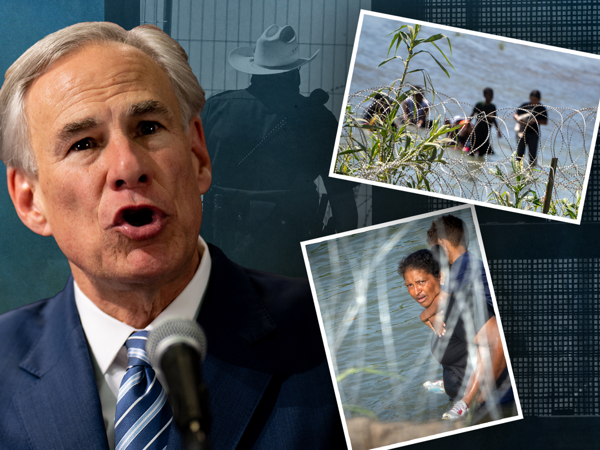 How Greg Abbott turned the Rio Grande border into an immigration ‘war zone’ with buoys, razor wire, and a Trump-style wall