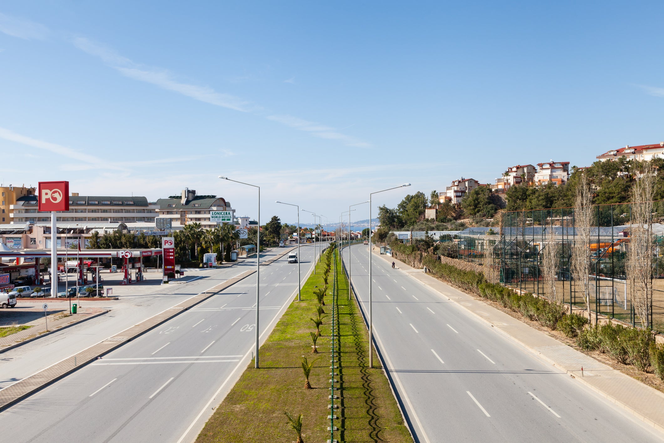 State road D400 passing through Turkler in the province of Alanya where the crash happened