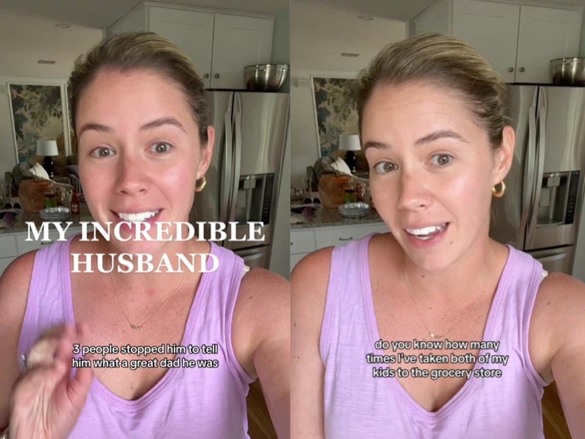 Mother criticises ‘double standard’ after husband is praised for taking toddlers to grocery store Mother criticises ‘double standard’ after husband is praised for taking toddlers to grocery store