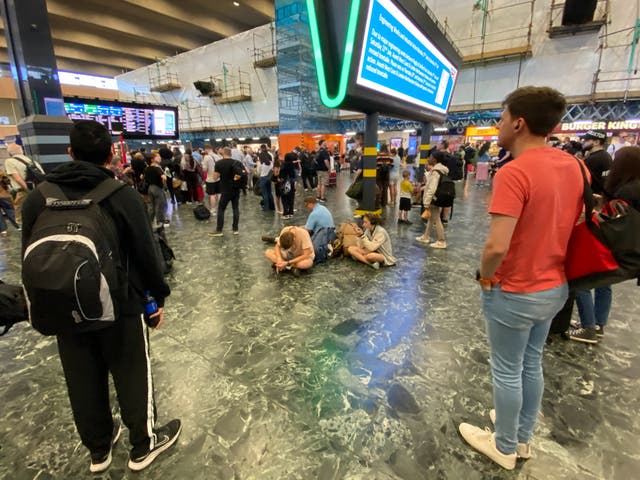 <p>Going places? Passengers at London Euston station, hub for the West Coast main line, on a recent rail strike day </p>