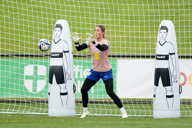 Mary Earps is gearing up for England’s World Cup opener on Saturday (Zac Goodwin/PA).
