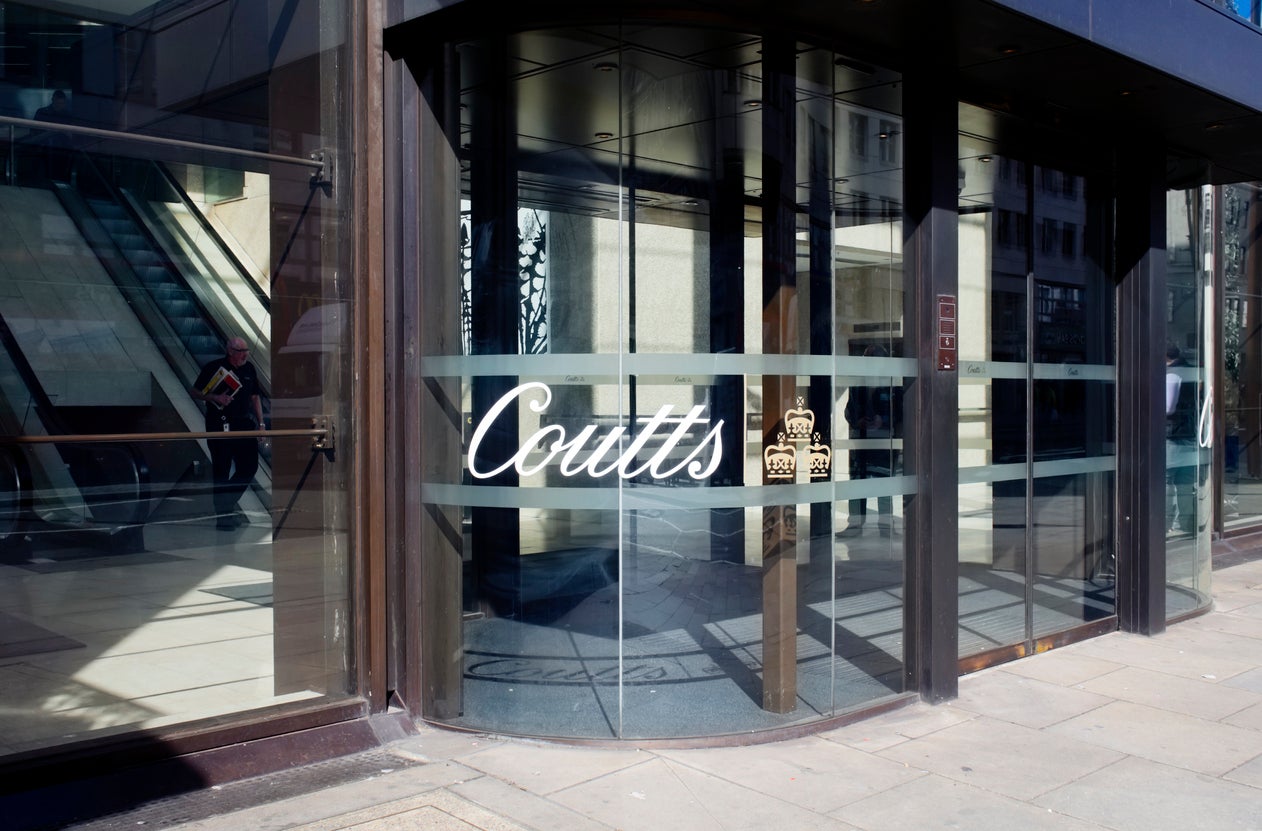 Coutts, an exclusive private bank, has come under pressure from senior Conservatives