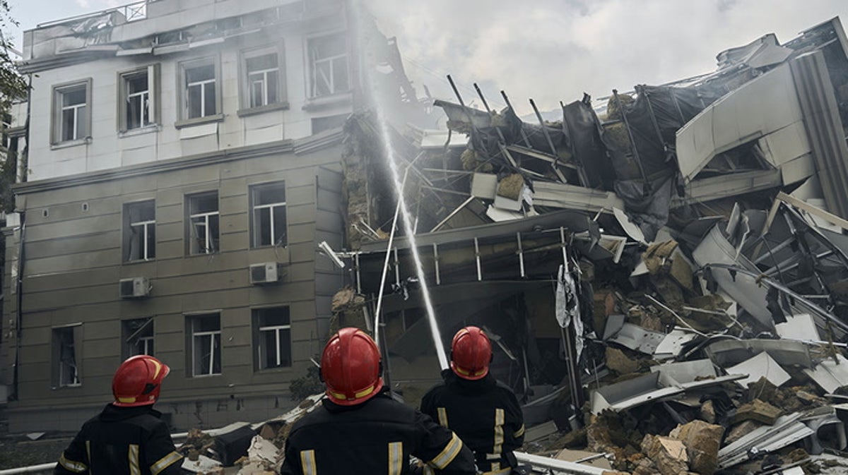 Two wounded and buildings damaged as Odesa pounded by third night of Russian air strikes