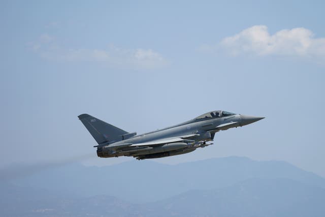More Typhoon jets may be needed in the event of an escalation (Joe Giddens/PA)