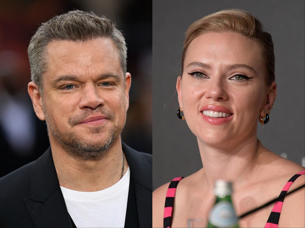 Matt Damon says kissing co-star Scarlett Johansson was ‘hell’