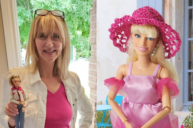 Nathalie Kachulis had made crocheted items inspired by the Barbie movie (Nathalie Kachulis/PA)