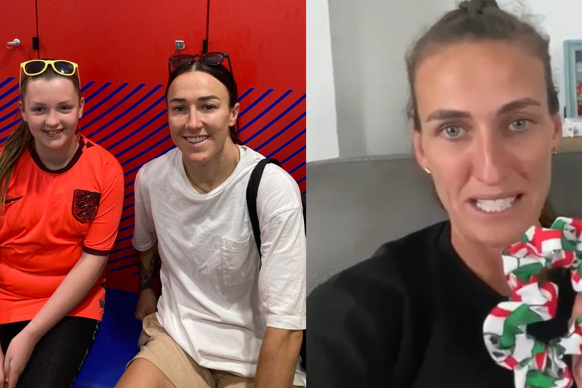 Lionesses surprise scrunchie-making superfan who raised &pound;14,500 for charity